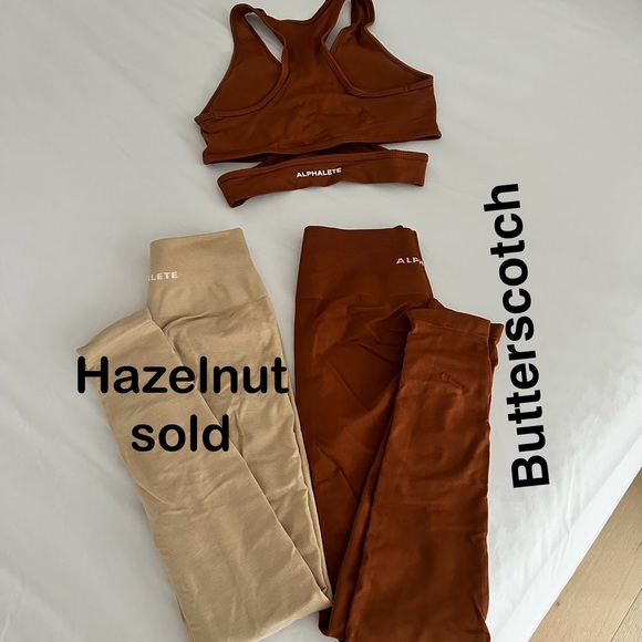 Alphalete Amplify Leggings - Butterscotch Size Small - Picture 4 of 8